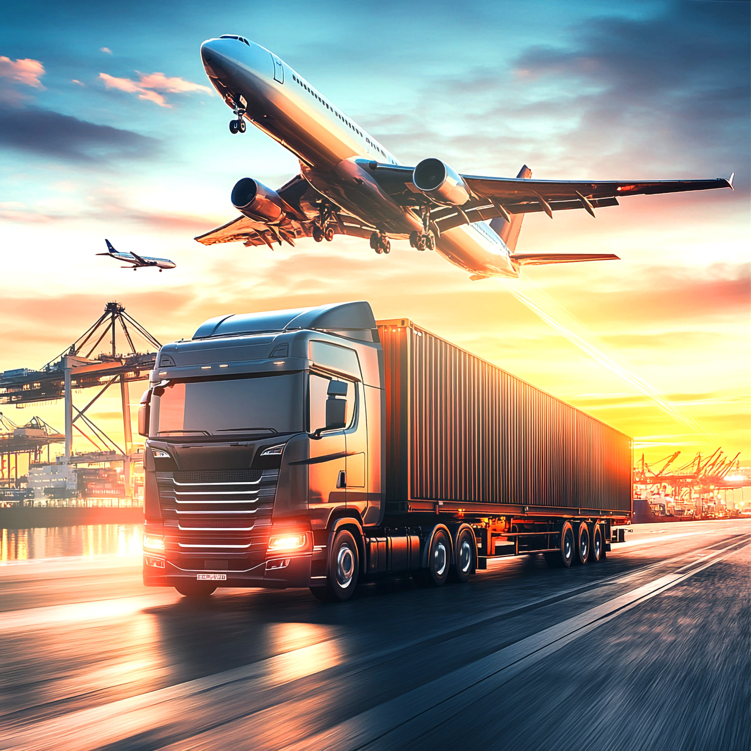 drone-view-truck-shipping-port-cargo-transport-business-logistics